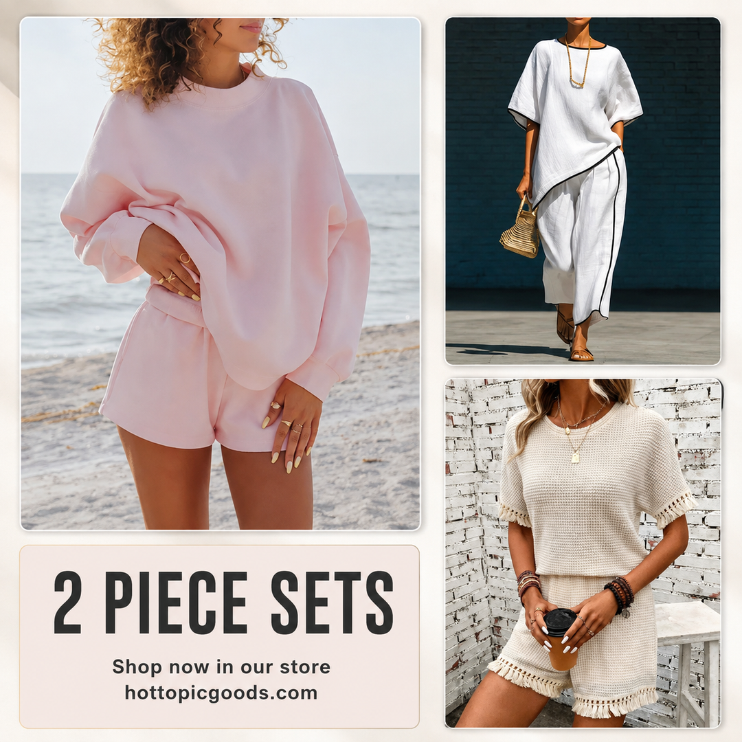 2 piece sets featuring coordinated crop top and skirt for stylish casual wear