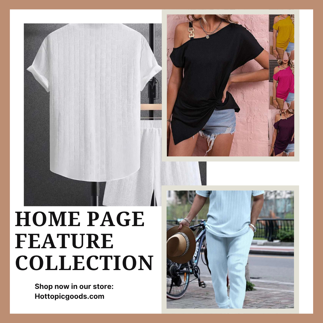 Website home page feature collection showcasing curated items for easy navigation and user engagement