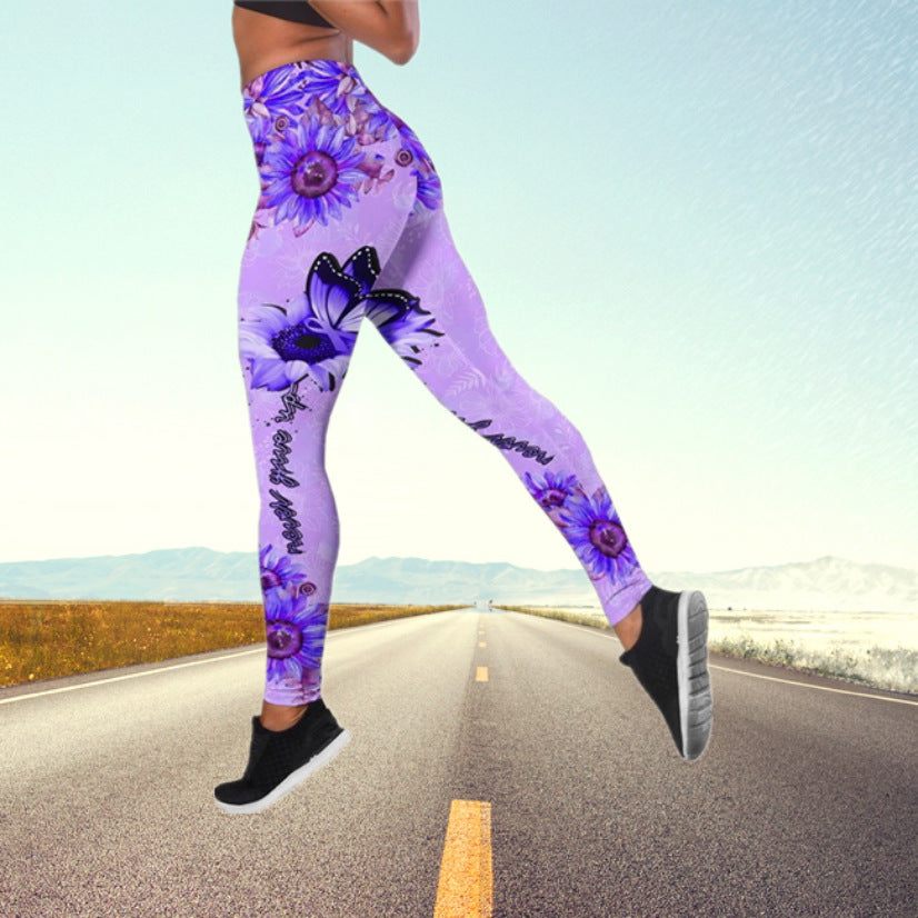 Autumn Butterfly Yoga Pants