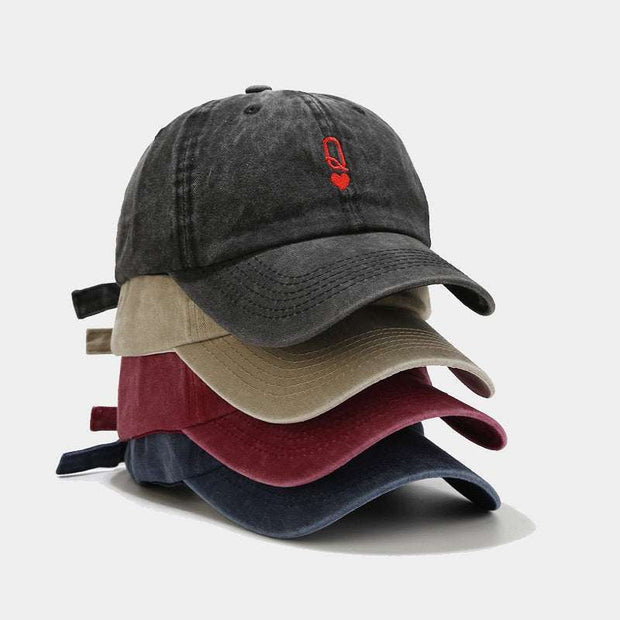 Vintage Baseball Cap in various colors with adjustable strap and retro design.