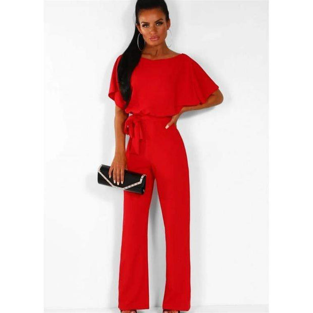 Summer Button Tie Jumpsuit