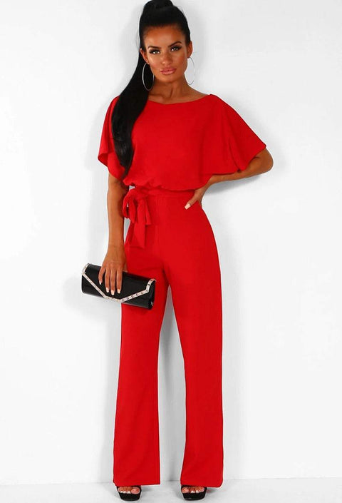 Summer Button Tie Jumpsuit