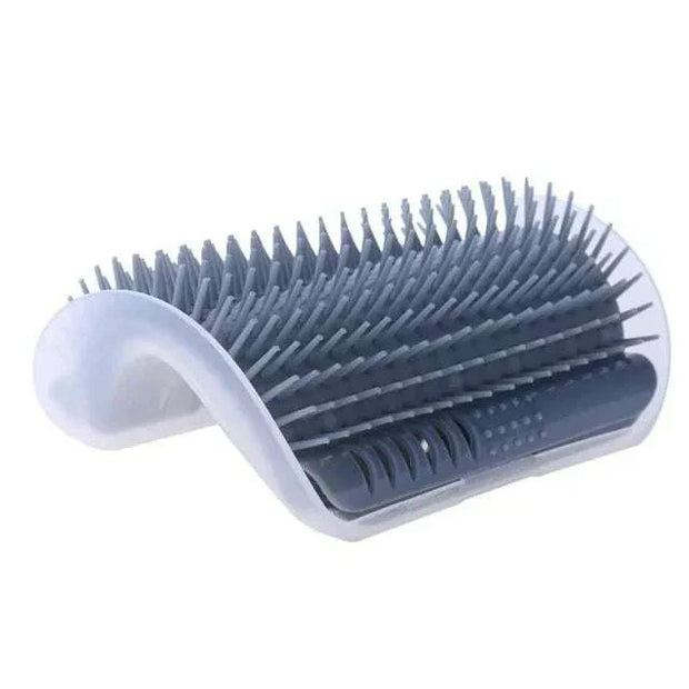 Cat Corner Groomer Brush for self-grooming and hair removal.