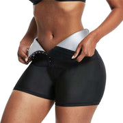 High-rise Hip Lifting Ab Shorts with tummy control and hip-lifting design.