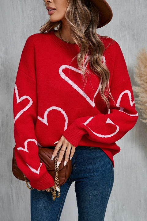 Angel Wings Heart Long Sleeve Sweater
