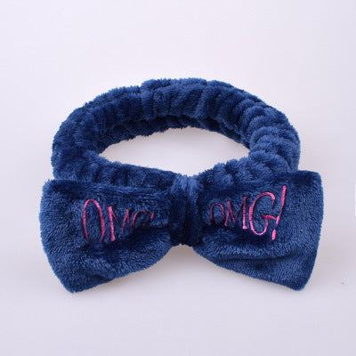 Coral Velvet Butterfly Hair Band with chic butterfly design and soft velvet texture.