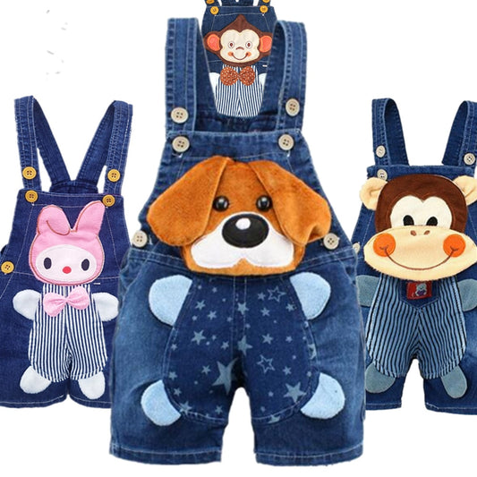 Children's Summer Denim Overalls