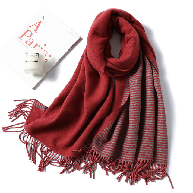 Fashion Striped Cashmere Shawls