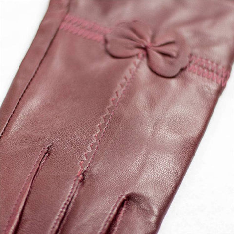 Womens Sheep Leather Gloves 