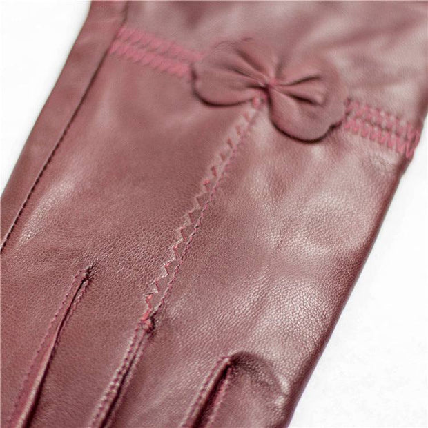 Womens Sheep Leather Gloves 