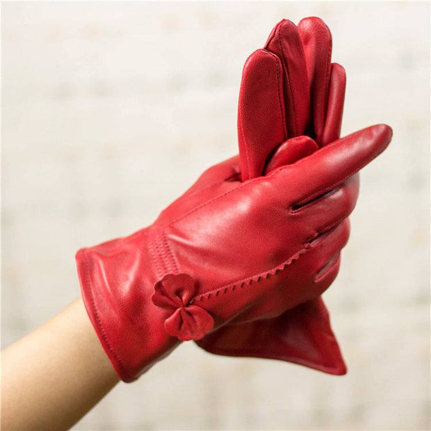 Womens Sheep Leather Gloves 