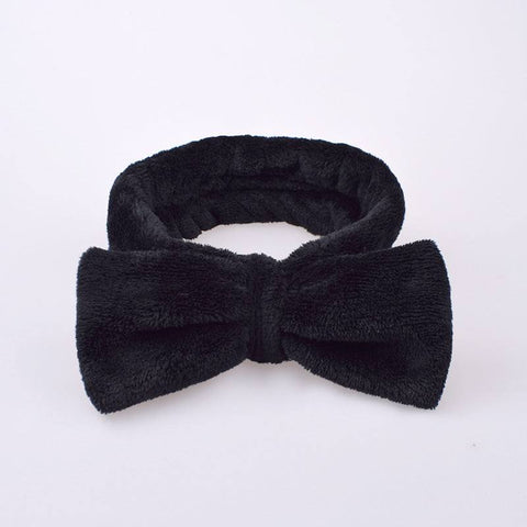 Coral Velvet Butterfly Hair Band, soft velvet design for style and comfort.