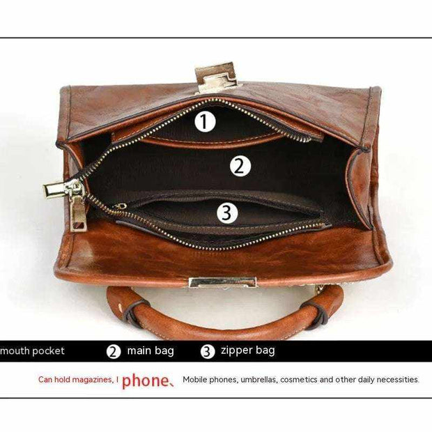Retro Diamond Studded Shoulder Bag with spacious interior and diamond embellishments.