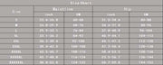 Size chart for Belly Compression Leggings, detailing waistline and hip measurements in inch and cm for various sizes from S to XXXXXXXL.