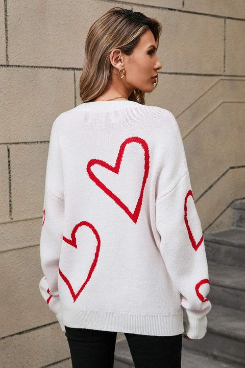 Angel Wings Heart Long Sleeve Sweater