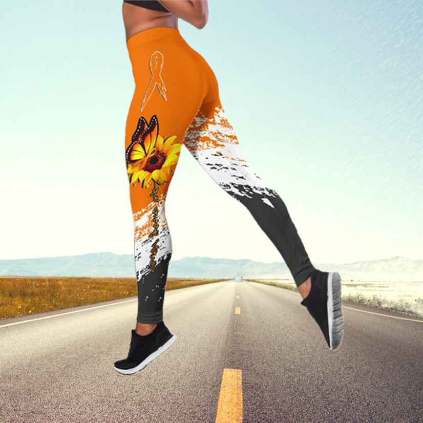 Autumn Butterfly Yoga Pants