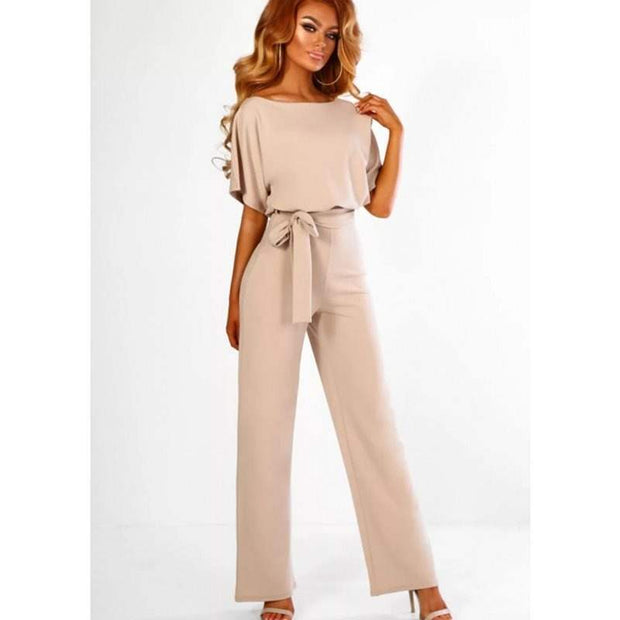 Summer Button Tie Jumpsuit
