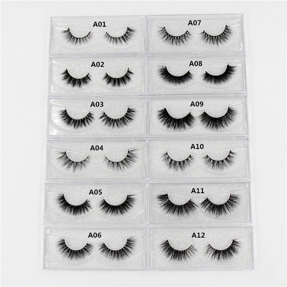 3D False Eyelashes Set