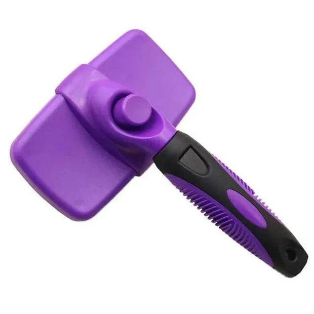 Self Cleaning Dog Brush with easy-clean technology and ergonomic design.