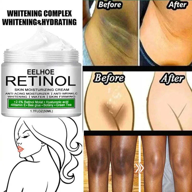 Body Whitening Cream for luminous, even-toned skin; reduces dark spots and hydrates for all skin types.