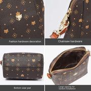 Crossbody Phone Bag by Foxer with fashion hardware decoration and multiple compartments.