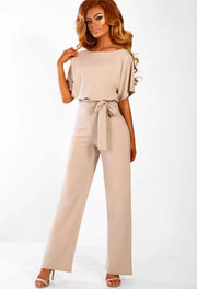 Summer Button Tie Jumpsuit