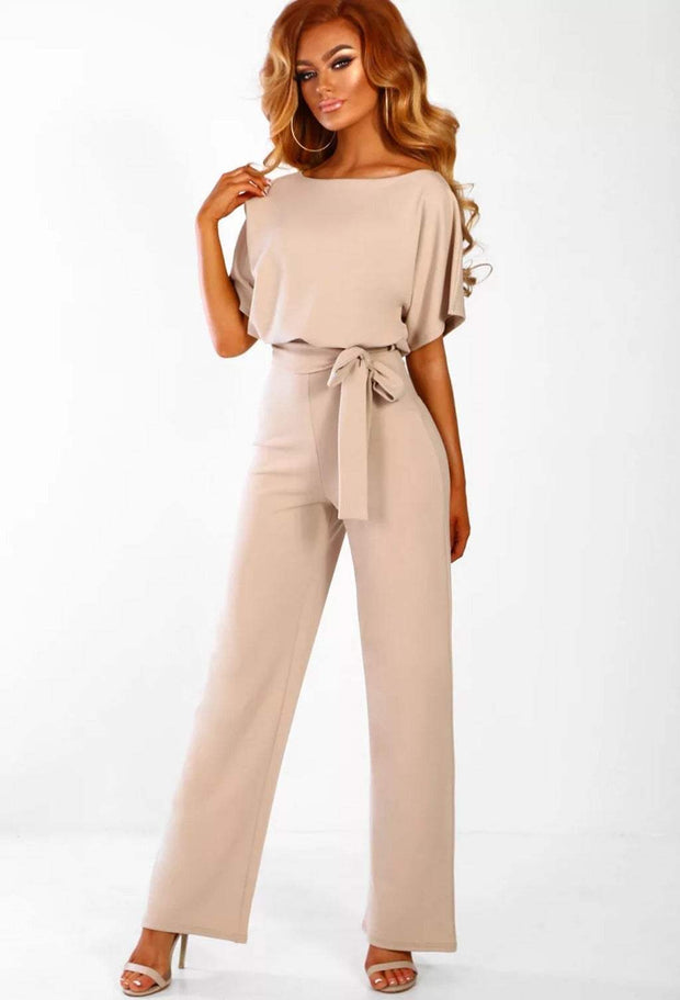 Summer Button Tie Jumpsuit