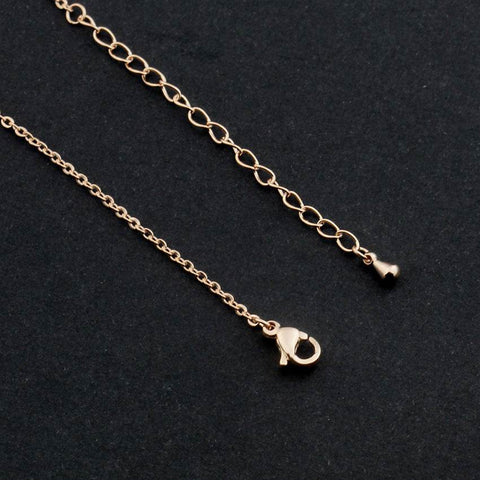 Rose Gold Moon Crystal Pendant Bracelet