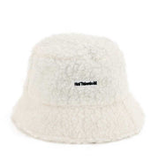 Lambswool Female Fishing Cap with short brim in creamy wool, perfect for outdoor activities.