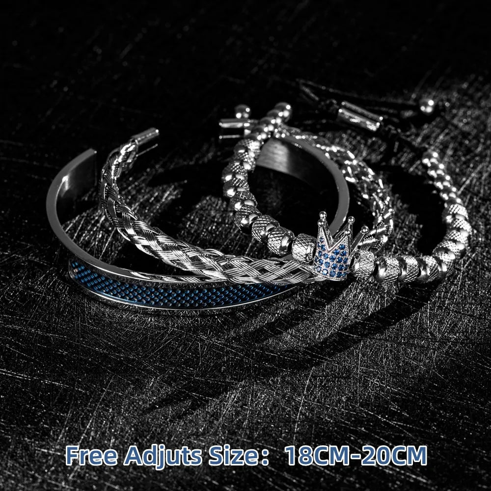 Handmade Men Crown Bracelets