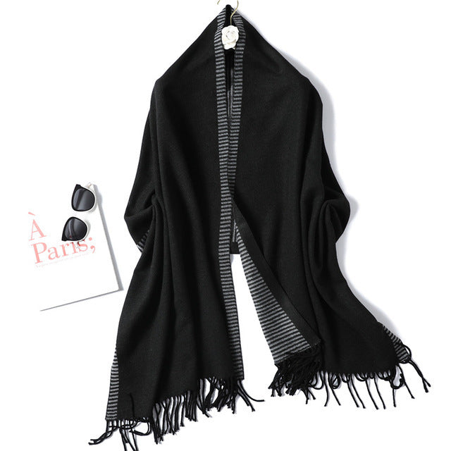 Fashion Striped Cashmere Shawls