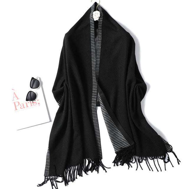 Fashion Striped Cashmere Shawls