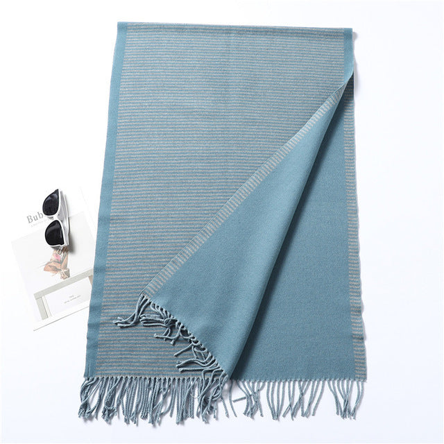 Fashion Striped Cashmere Shawls