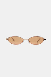 Nicole Lee Finley Oval Metal Frame Sunglasses with UV protection and sleek design.