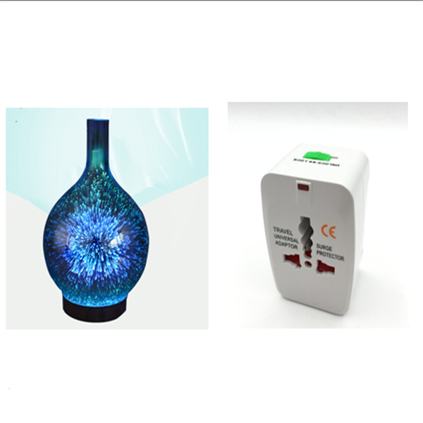 3D Glass Aroma Diffuser Lamp