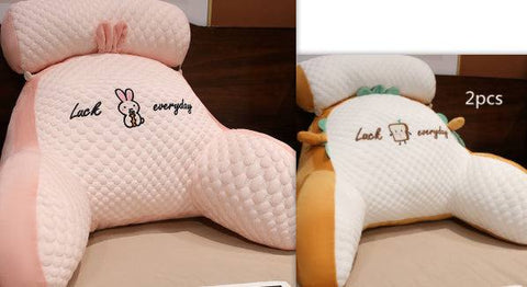 Fluffy Sofa Cushion Pillow with embroidered design, featuring plush comfort and solid colors.