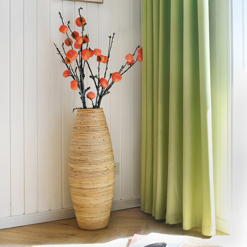 Modern Rattan Wooden Vase