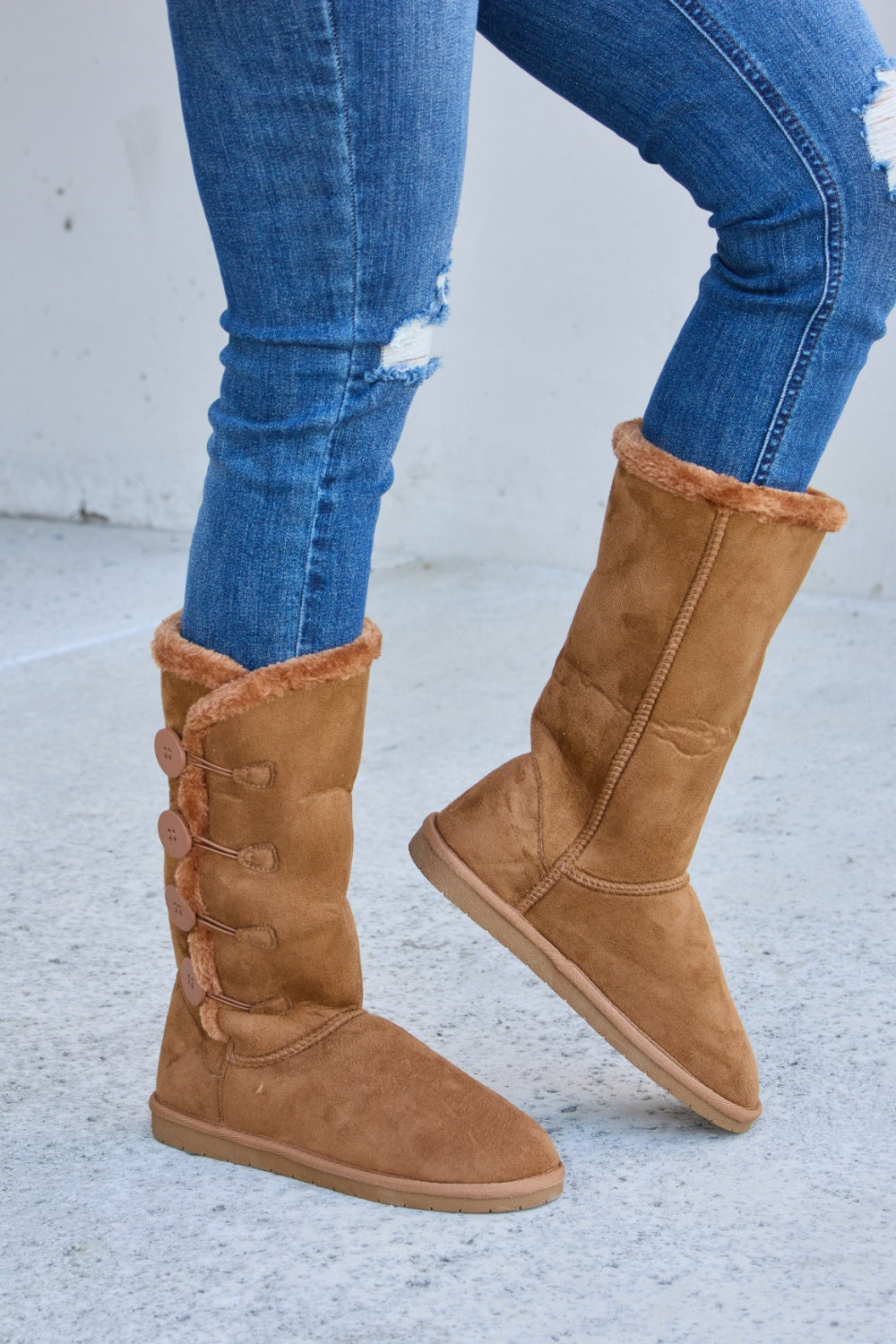 Forever Link Fur Lined Flat Boots