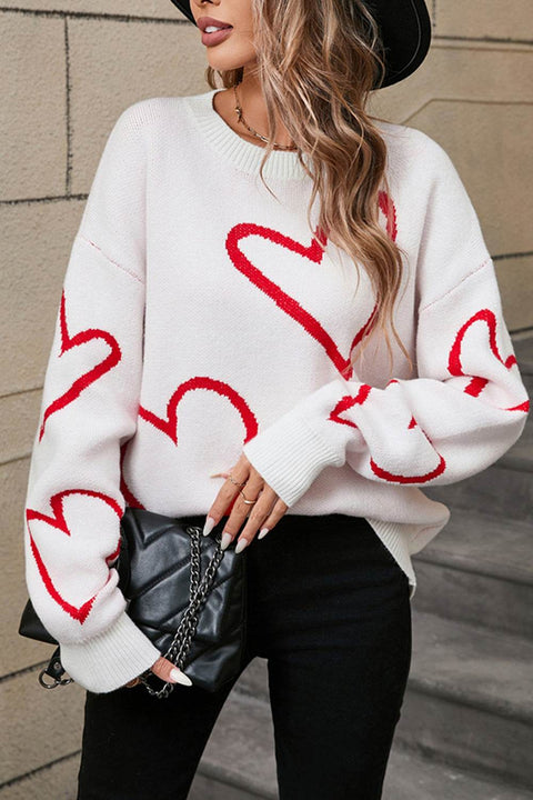 Angel Wings Heart Long Sleeve Sweater
