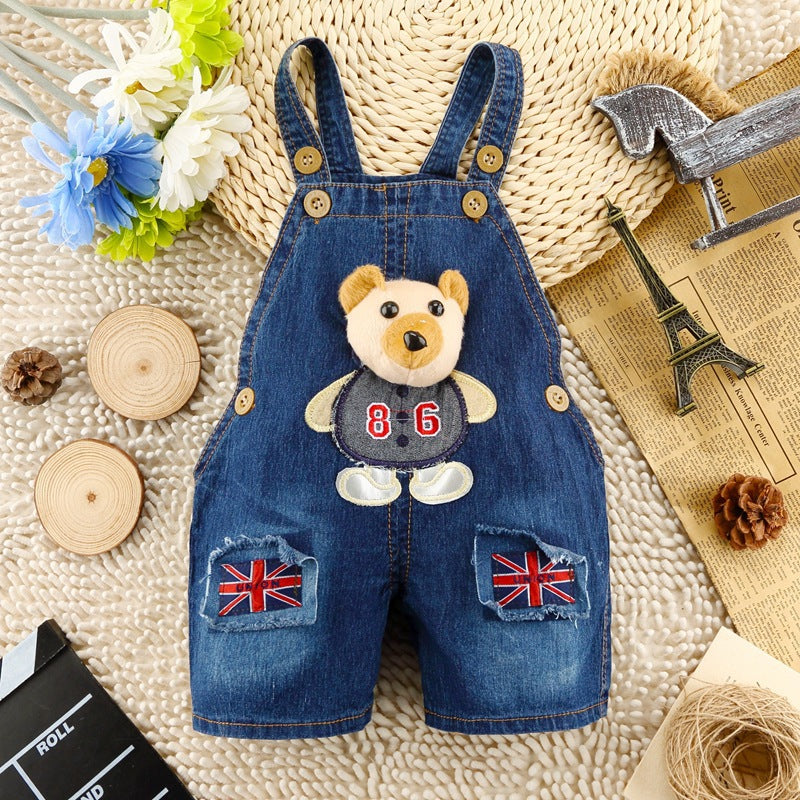 Children's Summer Denim Overalls