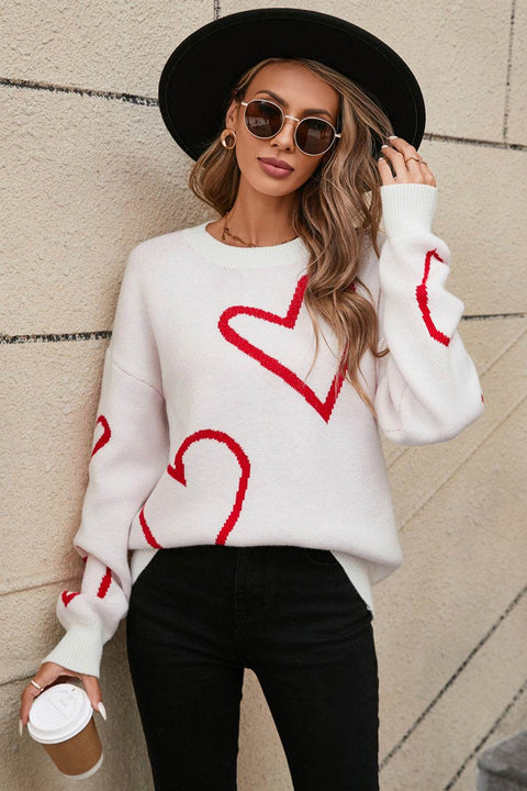 Angel Wings Heart Long Sleeve Sweater