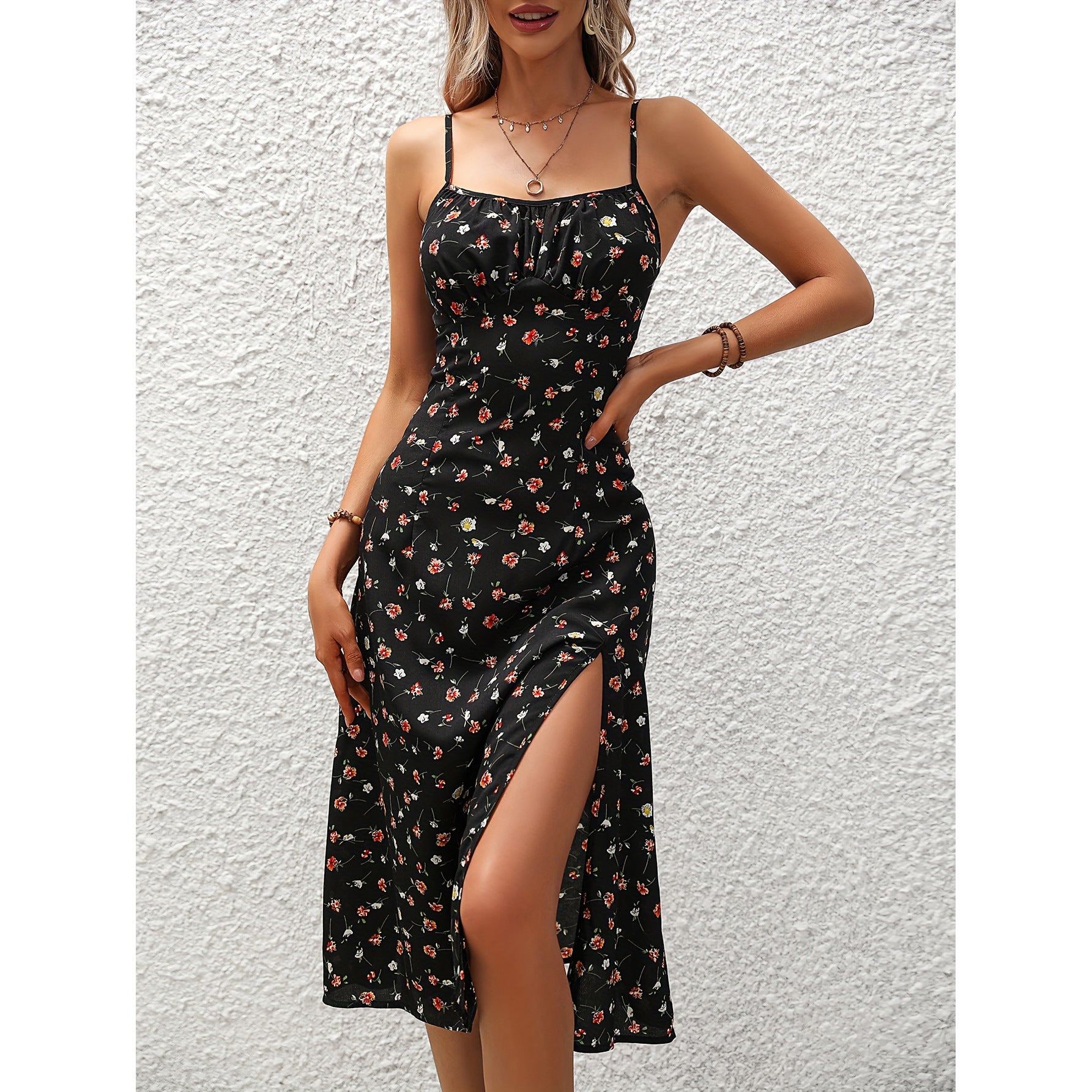 Polka Dot Suspender Dress