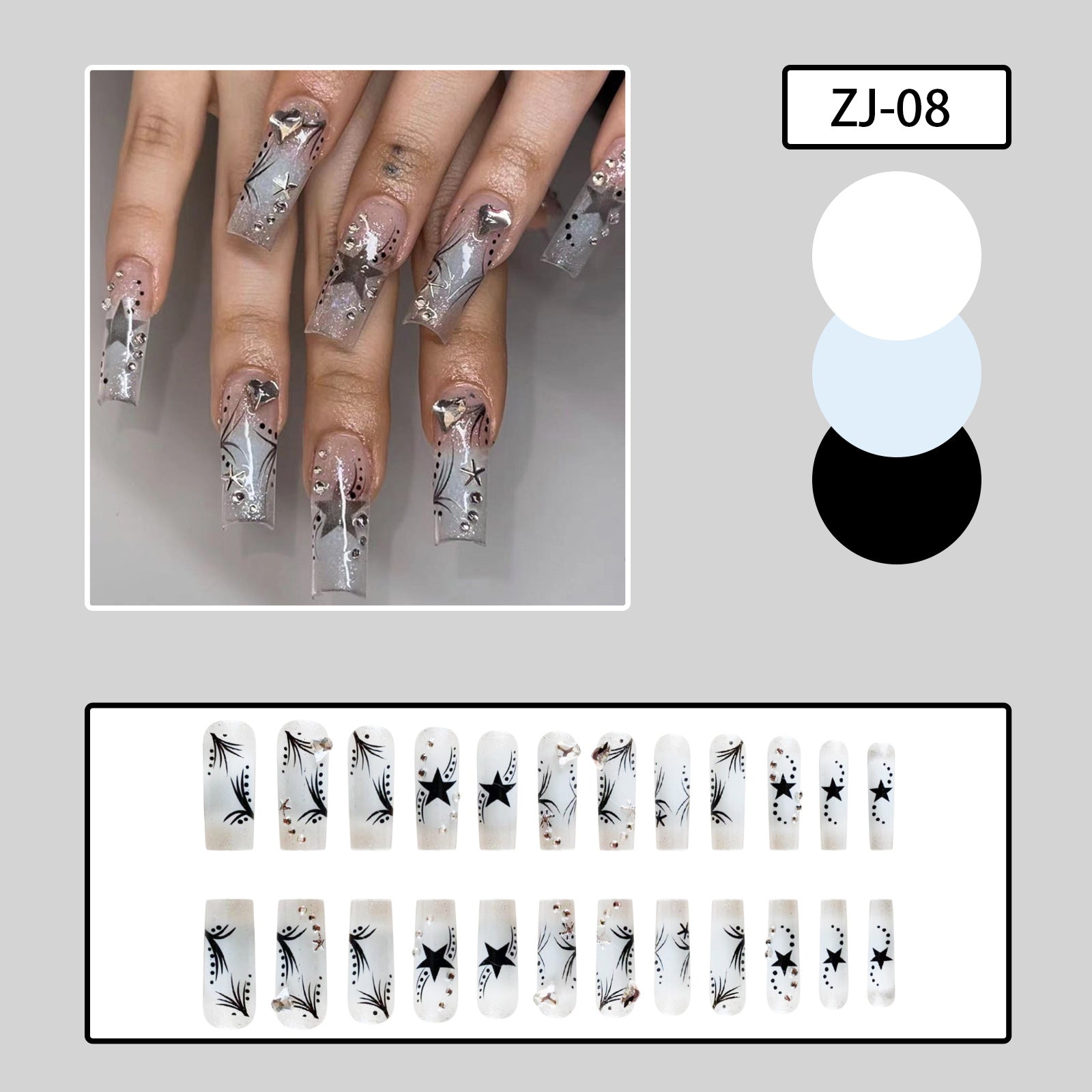 Women's Fashion Rhinestone Nails