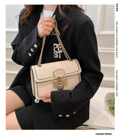 Chain Shoulder Bag with adjustable chain strap and chic design.