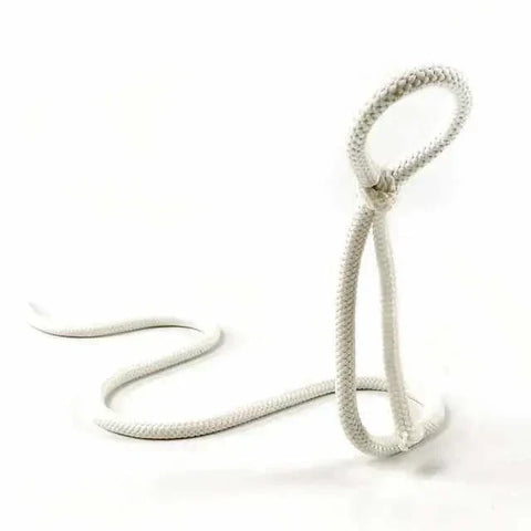 Suspended Rope Wine Bottle Holder with durable rope and serpentine design.