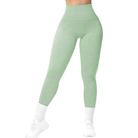 Breathable Yoga Suit in green, showcasing high-stretch fabric for optimal movement and comfort.