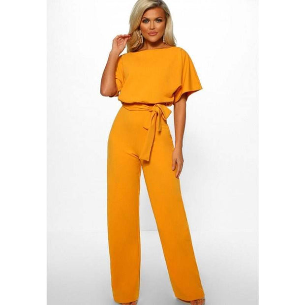 Summer Button Tie Jumpsuit