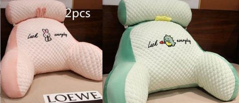 Fluffy Sofa Cushion Pillow with embroidery, ergonomic design, and plush material.