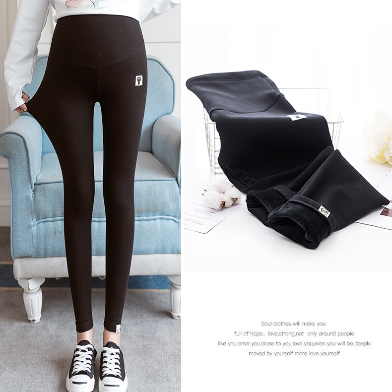 Fleece-lined Maternity Leggings