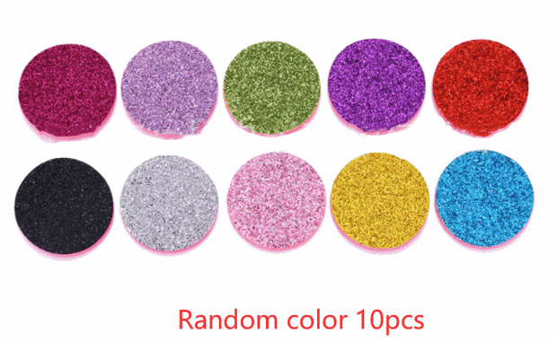 Colored pads for Hollow Stainless Steel Aromatherapy Bracelet, set of 10 pieces in random colors.